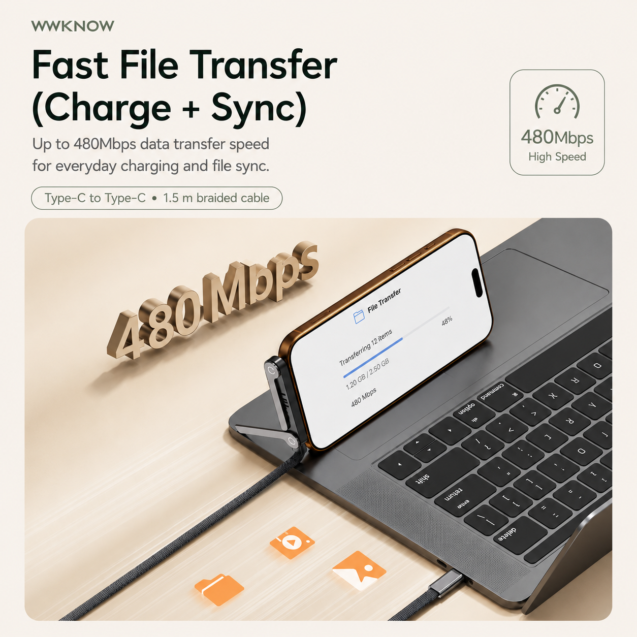 Foldable Phone Stand Fast Charging Cable – Bulk & Custom Packaging Orders