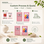 WWKNOW Custom Logo Screen Cleaner Stickers & Microfiber Phone Wipes – Bulk Orders